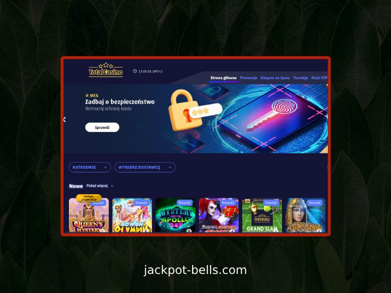 Graj w Jackpot Bells na Total Casino