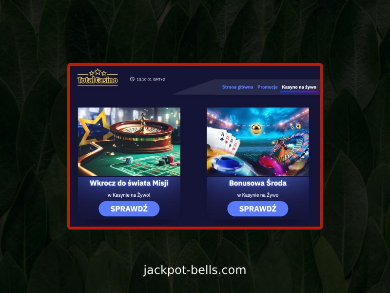 Cechy gry Jackpot Bells w Total Casino